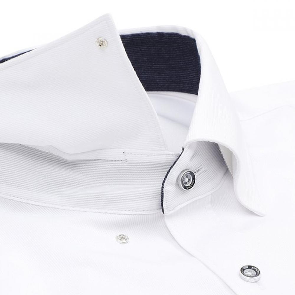 Renoma Tencel Spandex White Slim Shirt Rnfsl1105 Wh