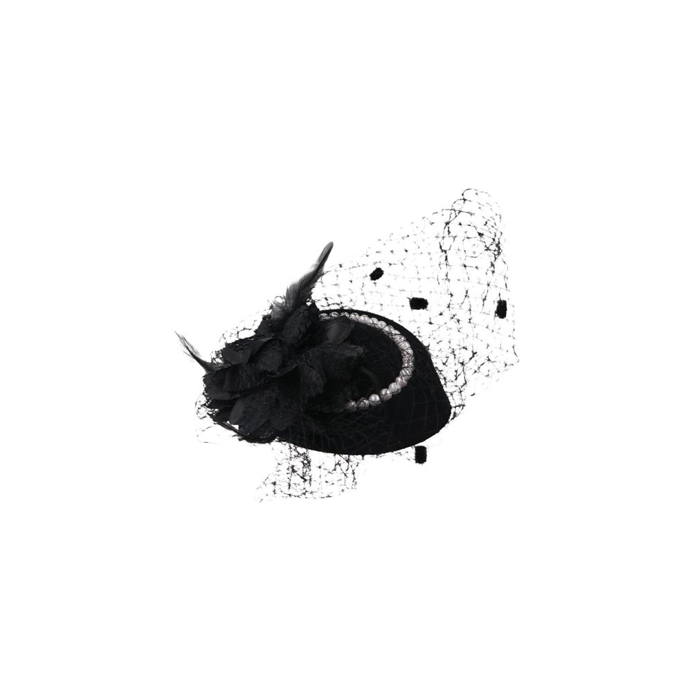 Fascinator Elegant Retro Birdcage Veil Hat Black Veil Top Hair Accessories Bridal Face Veils