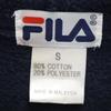 FILA 90s Old Logo embroidery Long sleeve Sweatshirts S Navy Men's Used