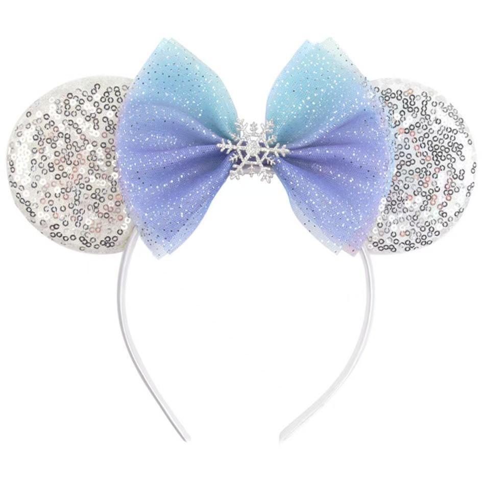 Newest Mouse Ears Headband Kid Adult Festival Party Sequins HairBow Hairband Women Girl Hair Accessories Gift