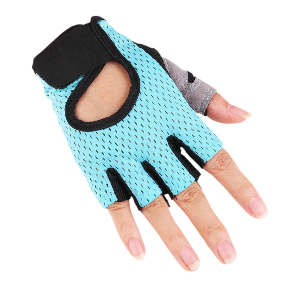 Half Finger Gloves for Men and Women Outdoor Mountaineering Thin Breathable Mesh Shock Absorbing and Sun Protection Training Cycling Gloves