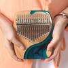 Kalimba Beginner Set 17 Keys Kalimba Tuning Hammer with Japanese Sheet Music Thumb Piano Perfect for Beginners and Professionals Percussion Instrument