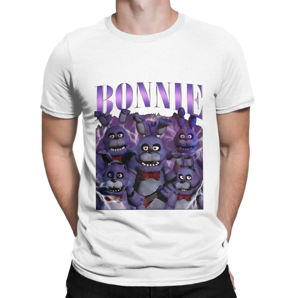 Vintage Five Nights At Freddy Bonnie Novelty Graphic 100 Cotton TShirt FNAF Tees Tops For Unisex