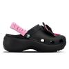 Crocs Classic Platform Clog EVA Seven Seven Made French Baton Citywalk Slack Clean Fit Retro Hole Shoes Women's Black Pink