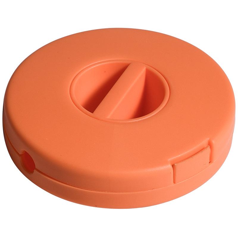 Portable Round Earphone & Data Cable Organizer – Snap-on PP Design for Travel