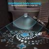 Smart Motion Sensor Night Light LED Projector Toilet Lights USB Rechargeable Colorful Foot Lamp Wall Lamp for Bathroom Corridor