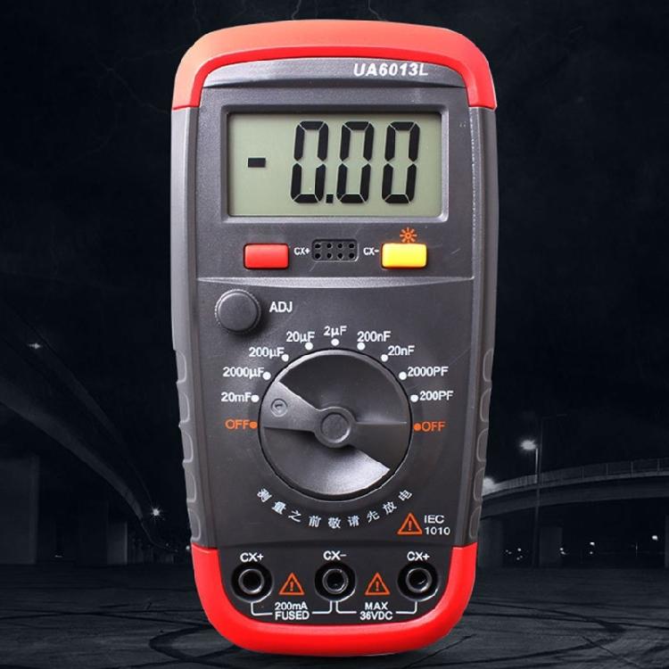 Electronic Capacitance Tester with Backlight LCD Screen ABS Multimeter for Clear Readings In Various Testing Environment