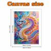 Pearl Painting 5D DIY Colorful Chinese Dragon Gemstone Art Diamond Painting Kit for Adults/Beginners Gift Ideas Home Decor Wall Art Craft