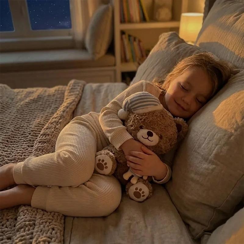 Kawaii 25cm/35cm Good Night, Little Bear Plush Toy Children's Accompanying Soft Bear Doll for Birthday Celebration Gift