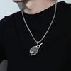 Sporty Style Tennis Racket Pendant Necklace For Women Men Copper Color Stainless Steel Chain INS New Hip Hop Rock Jewelry Gifts