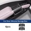 For BYD Atto 3 Yuan Plus ADAS Smart Driving Edition Car Door Handle Storage Box Leather Organizer Tray Interior Accessories