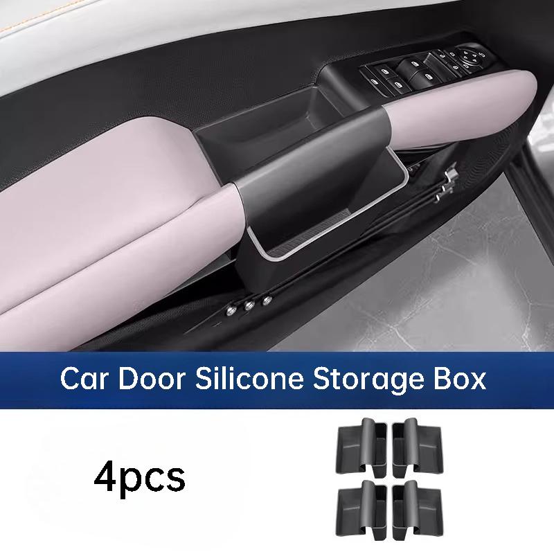 For BYD Atto 3 Yuan Plus ADAS Smart Driving Edition Car Door Handle Storage Box Leather Organizer Tray Interior Accessories