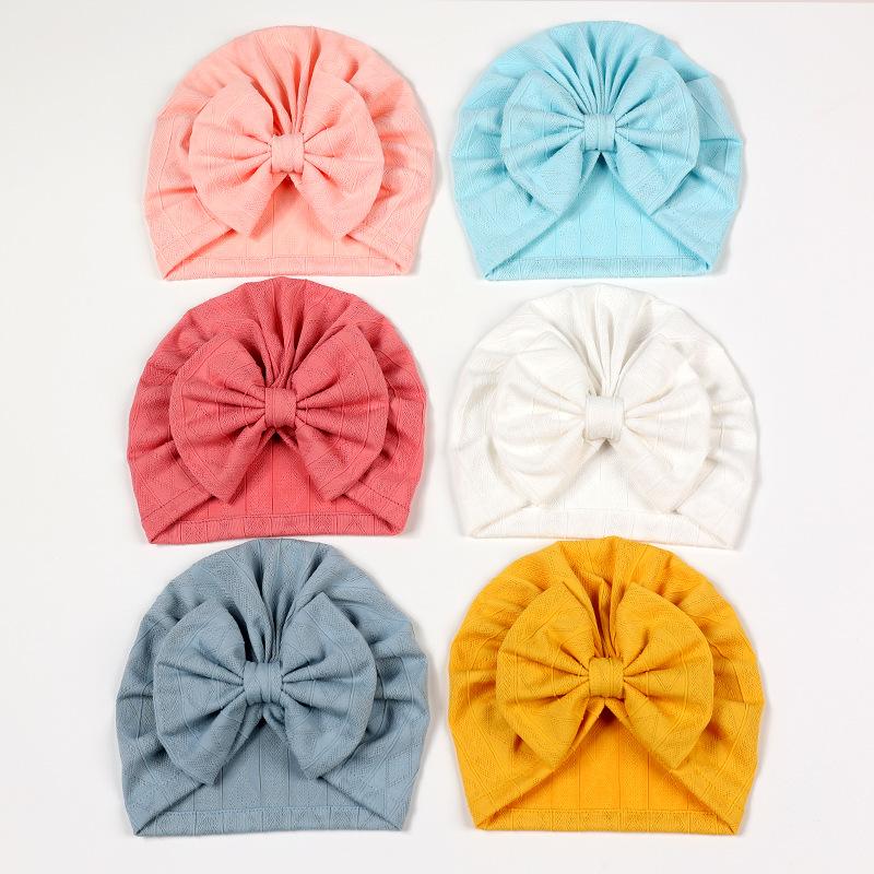 Baby Hat Girls Bowknot Cap Kids Beanie Newborn Photography Spring Autumn Summer Infant Turban Children Props