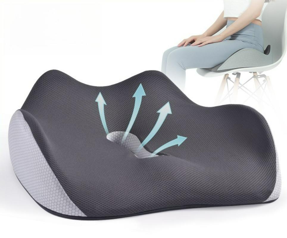 Non Slip Memory Foam Seat Cushion for Office Chair Home Computer Desk Comfortable Long Sitting