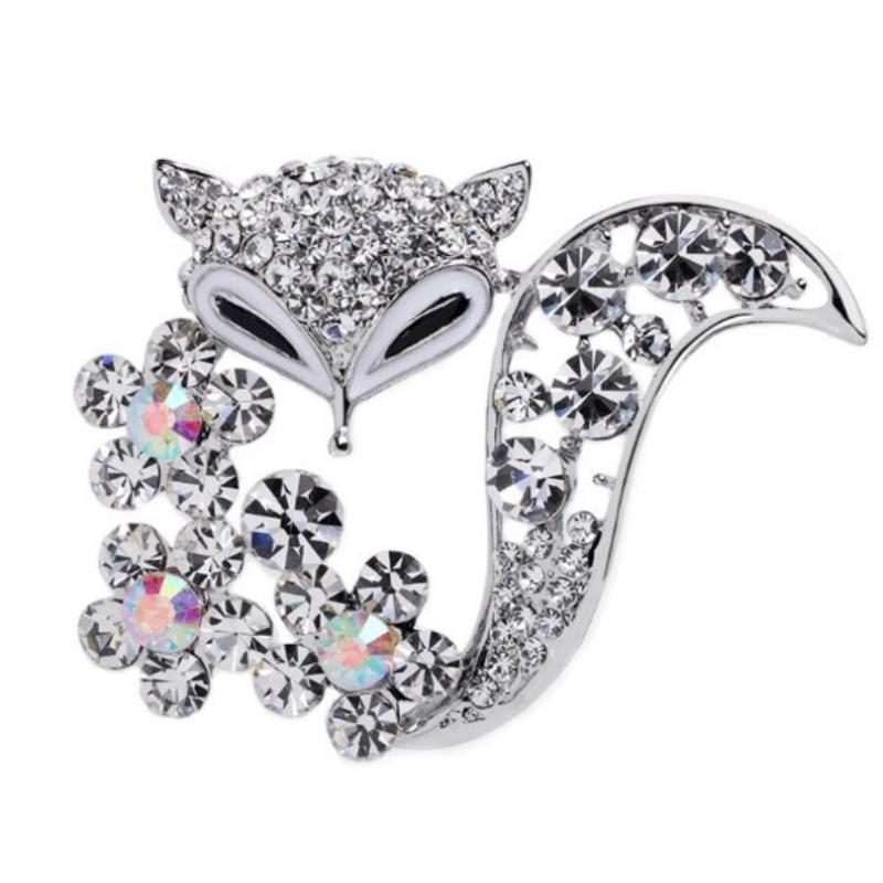 

Simple Fashion Fox Brooches For Women Clothing Sweater Coat Jewelry Accessries Gifts A1