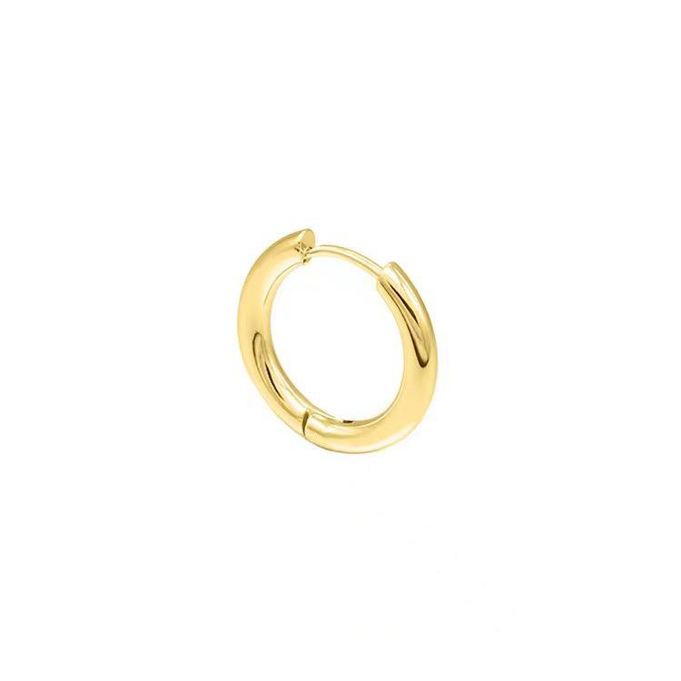 Hochwertige runde Ohrschnallen aus Titanstahl – lichtechter japanischer und koreanischer Stil