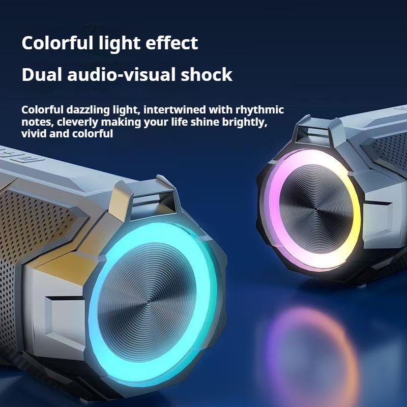 30W Powerful Wireless Bluetooth Speaker Colorful Light Stereo Sound Portable Subwoofer Family Party Karaoke Boombox Waterproof