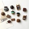 12Pcs Mini Coffee Creative Refrigerator Stickers Message Board Fixed Magnet Home Decor