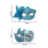 Elegant Lace Masquerade Party Mask Set Butterfly Painted Couples Masks Half Face Masks for Women Men Dress Carnival Prom