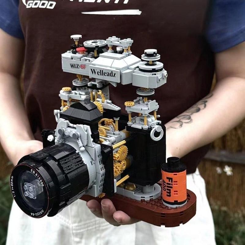 Stadt Hasselblad 503cx Kamera Digitale Spiegelreflexkamera Retro Zweilinsen-Spiegelreflexkamera Modellbausteine DIY Bausteine Spielzeug Für Kinder Geschenke