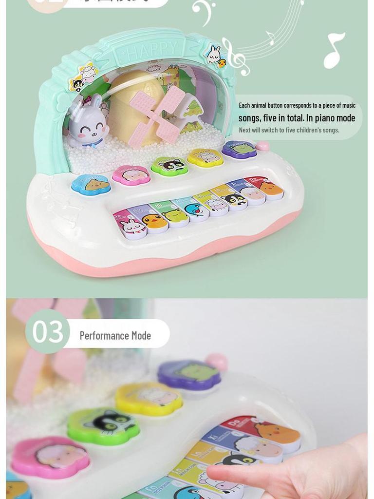 Baby Musical Piano Toy for Early Education, 6-12 Months Boys & Girls