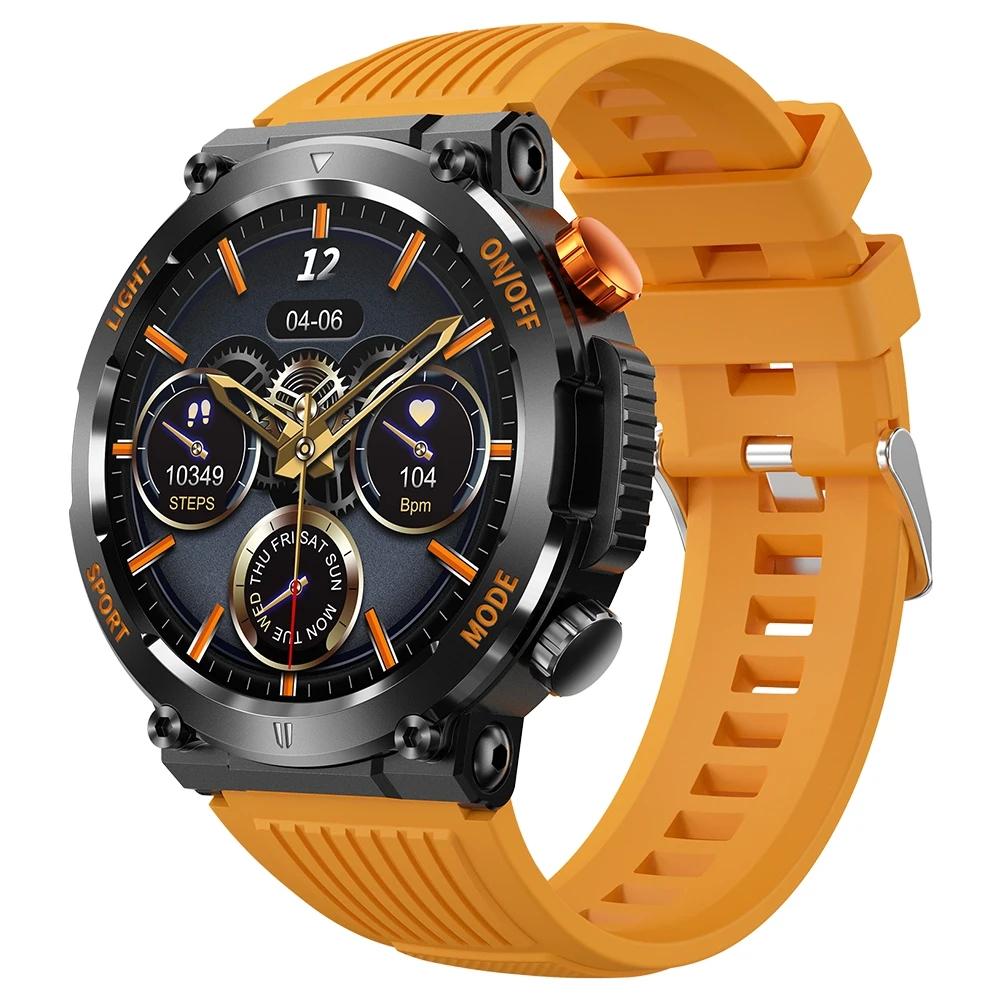HT17 Smart Watch Bluetooth Call Men Rugged Compass LED Lighting Outdoor Sport Smartwatch 450mah Large Battery Ftiness Tracker