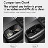 Space Saving Rear Cup Holder Organizer Tray for 2024 2025 EV9 Models TPE Armrest Storage Box Car Accessories