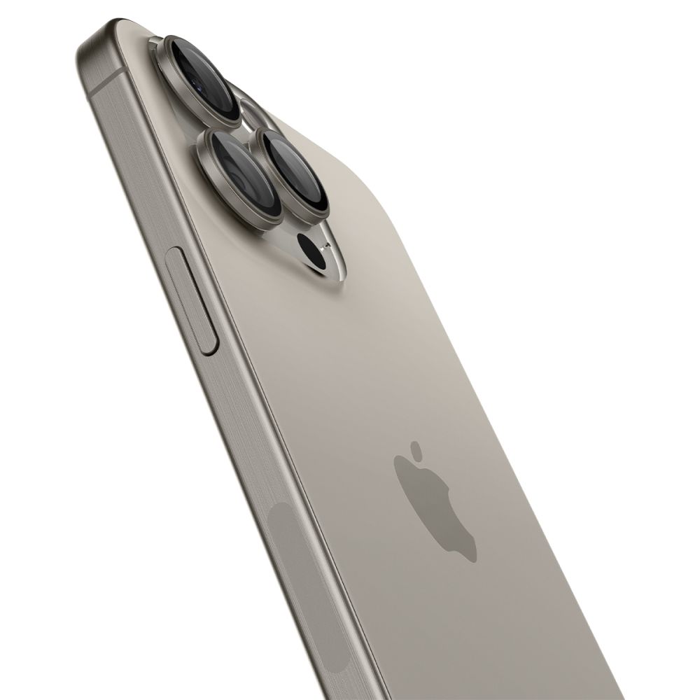 Osłona Aparatu Spigen Optik Pro Glas.tr Ez Fit Camera Protector 2-Pack Iphone 14 Pro / Pro Max / 15 Pro / Pro Max / 16 Pro / Pro Max Natural Titanium