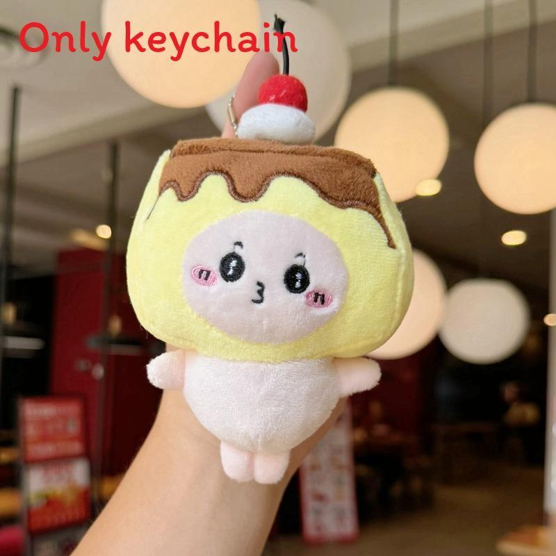 Joke Bear Chiikawa Hachiware Plush Keychain For Backpack Decor