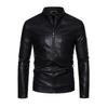 Men's leather jacket autumn new lapel slim handsome men's casual pu leather jacket locomotive jacket men trendy