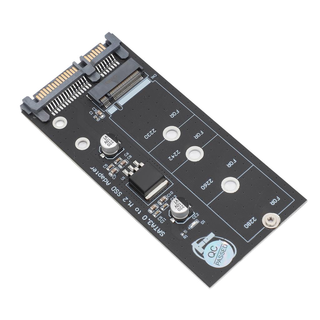 M.2 NGFF to SATA Adapter Card Professional 6Gbps Supports M.2 NGFF 2280 2260 2242 2230 M.2 NGFF SSD to 2.5 Inch SATA