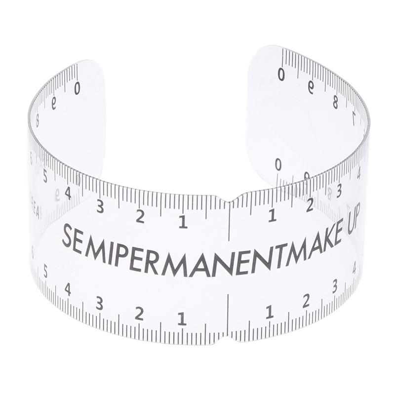 1/5Pcs Universal Reusable Semi Permanent Makeup Guide Ruler Measure Tools Eyebrow Stencil Template Grooming Brow Shaping Styling