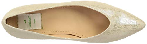 Enchanted Women's Water-Repellent Pointed Pumps 17042B, Platinum, Size 39