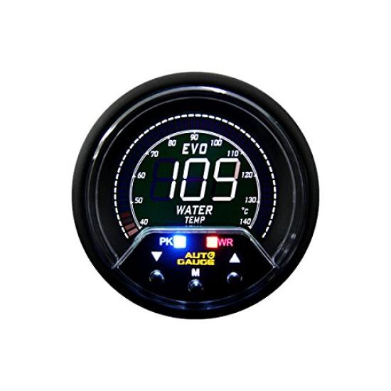 Дополнительный датчик температуры охлаждающей жидкости Autogauge 60 мм с подсветкой для серии 456, 4-цветный