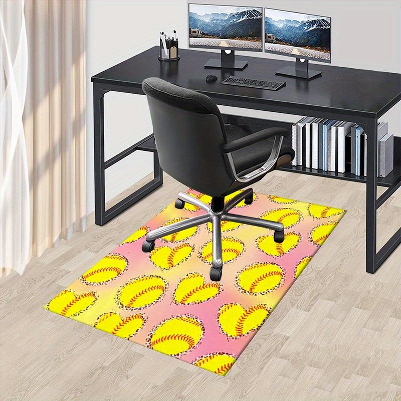 

Office Carpet: Softball Heart Patterned Sofa Rug for Chair Protection 60cm by 90cm
