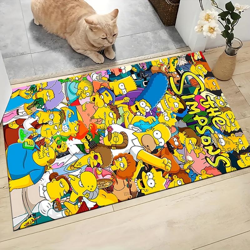 Simpsons Family Carpet Rug Soft Washable Antislip Home Living Room Sofa Mats Personalized Christmas Rug