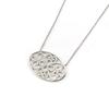 Les Trésors De Lily [L7422] - White 'Sissi' Silver Necklace