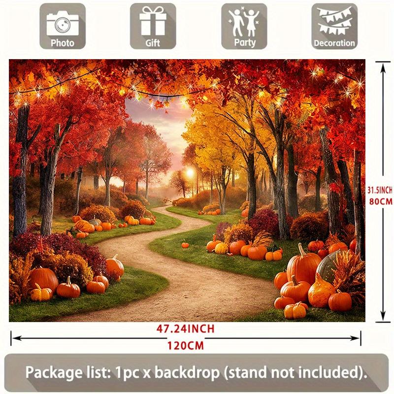 1pc Autumn Forest Flag Seasonal Wall Decoration Suitable for Families and Parties Holiday Autumn Photo Background