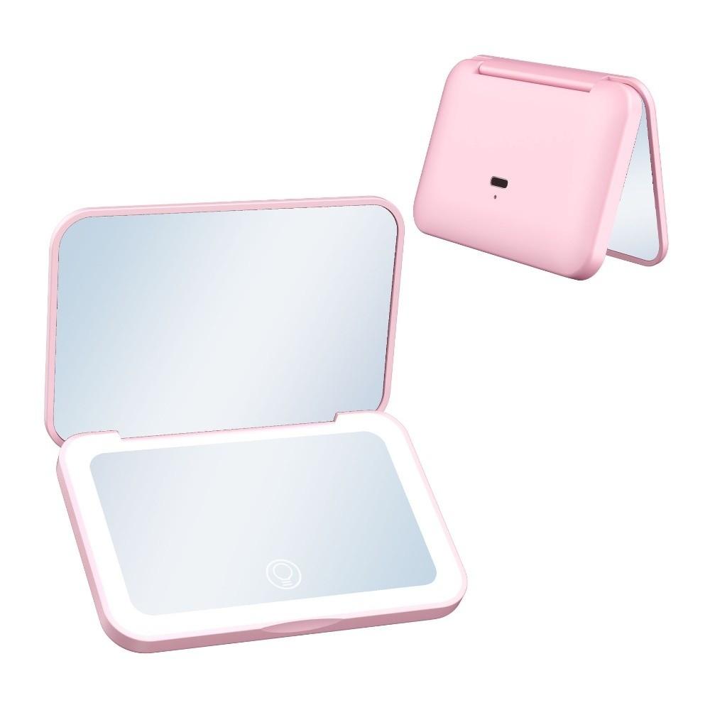 Adjustable LED Light Mirror With Touch Screen Vanity Mirror Portable Makeup Mirror Beauty Tools