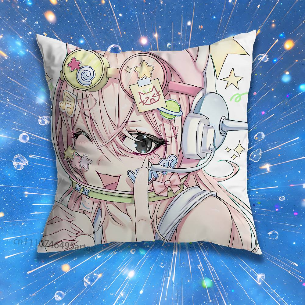 Cute SSuper SSonico Pillow Case For Home Bedroom Car Office Decoration Living Room Sofa Cushion Cover Suitable