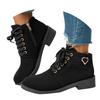 Women's Fashion British Hundred Belt Thick With Thick Bottom Short Boots Ankle Boots Womens Boots Size 9