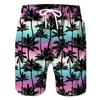 Men's Coconut Tree Graphic Prints Swim Trunks Swim Shorts Board