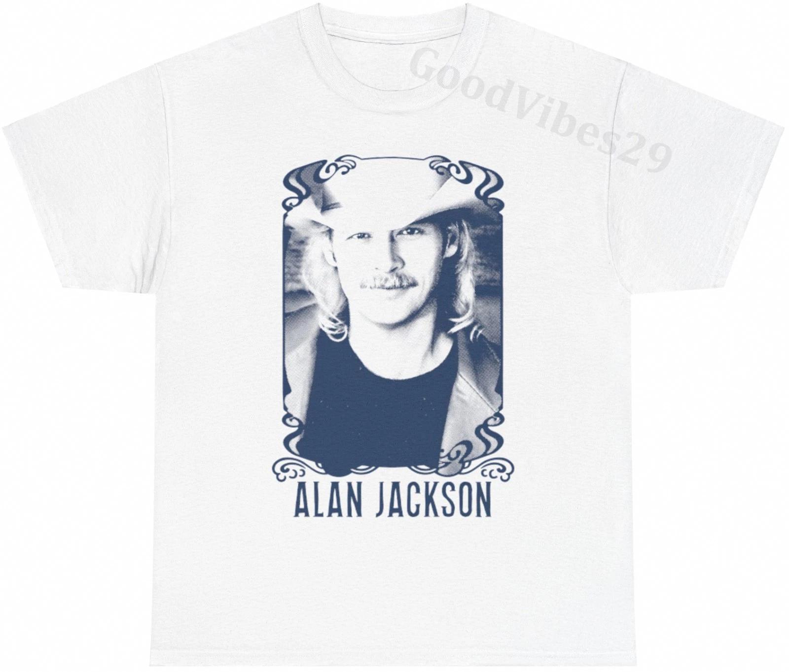 Alan Jackson Retro Aesthetic Country Music Vintage Tee S-5XL Men Women Unisex XXXL