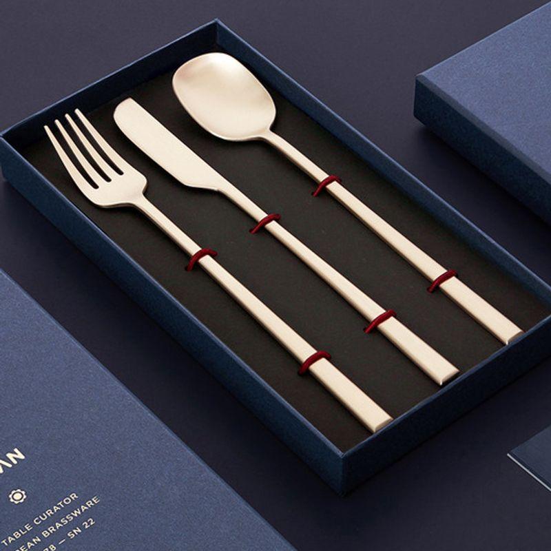 LIHAN Noah Organic Dinner Cutlery 3-Piece Set