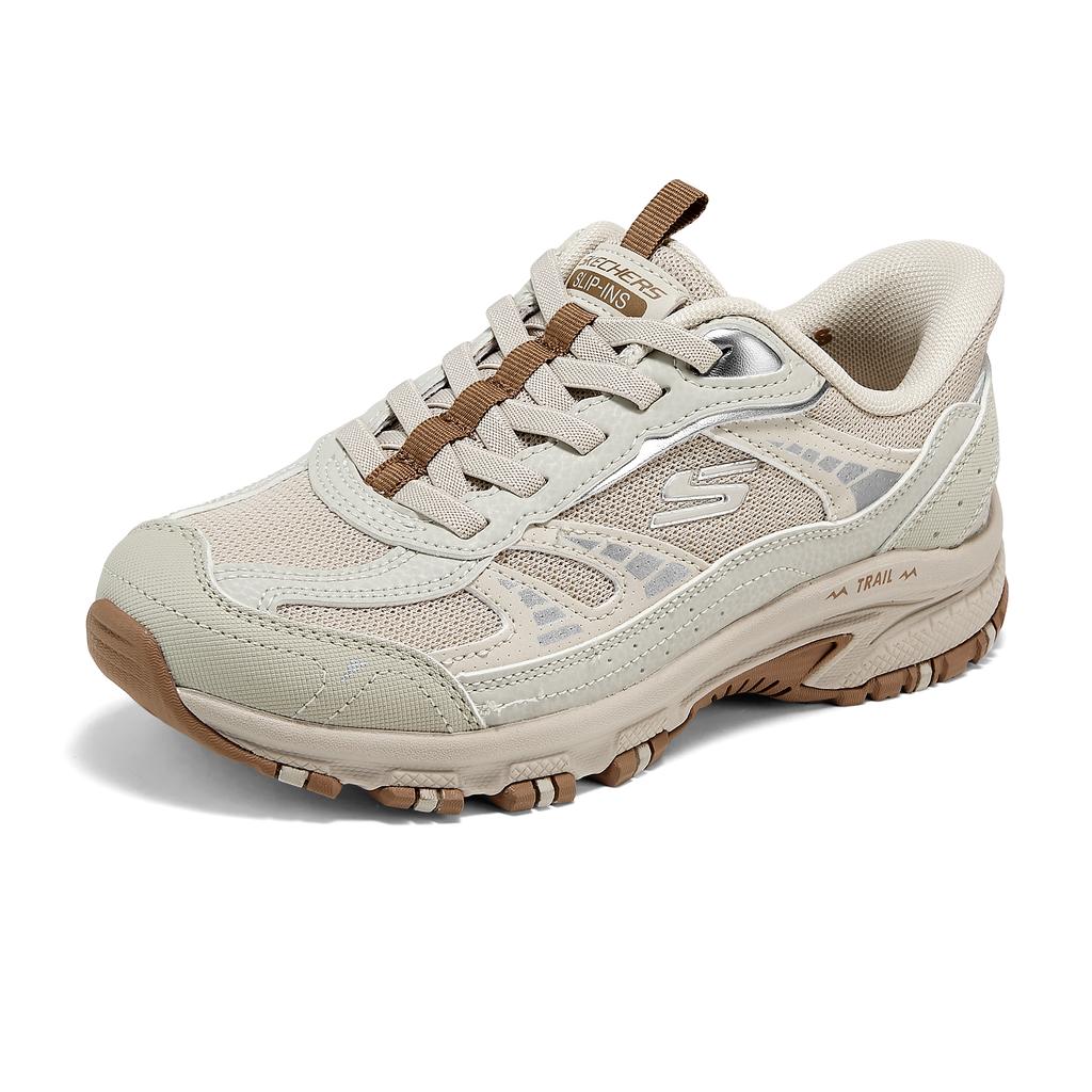 Skechers Scarpe da Trekking Basse da Esterno Slip-On Campeggio Comode Versatili Supporto Leggere Calde Sneaker da Donna Bianco Sporco 180355C-OFWT