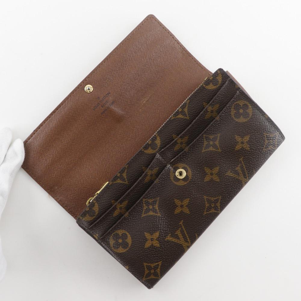LOUIS VUITTON Portefeiulle Sarah Purse M61734 Brown Monogram canvas unisex Used