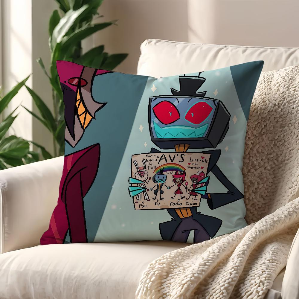 H-HazbinS Cool H-Hotel cushion cover Decoration Room Shop Car Best Home Office Coffee Pillow Sofa Printing Nordic Simplicity Hit