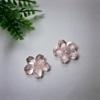 100Pcs Pink Cherry Blossom Cherry Resin Flat Back Cabochons for Hairpin Scrapbooking DIY Jewelry Craft Decoration Accessories
