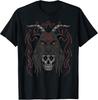 Occult Goat Skull Baphomet Graphic Tee for Goth Style Enthusiasts