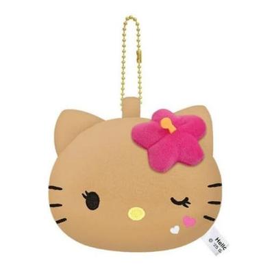 Hello Kitty Plush Mirror Suntan Kitty Hibiscus